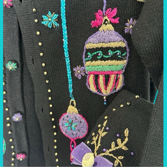 Vintage Arriviste Christmas Design Sweater-Size Large - Picture 7 of 10